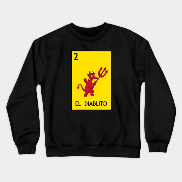 El Diablito Crewneck Sweatshirt by electricpidgeon